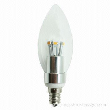 Dimmable LED Bulbs, E12/E14/E26/E27 Beam Angle, 80Ra CRI, CE Certified, RoHS Directive-compliant